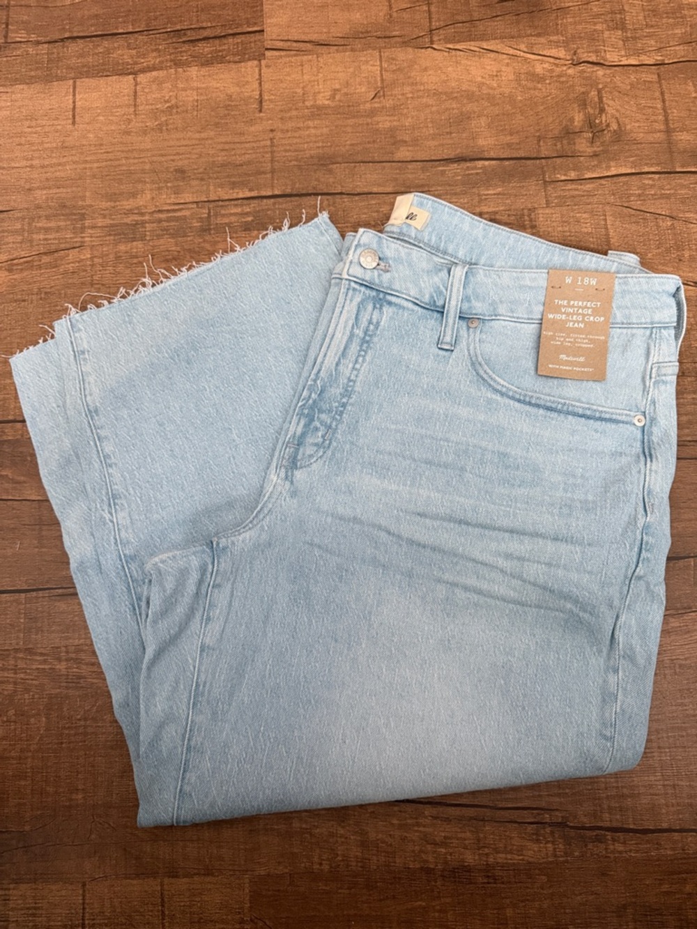 Madewell Light Blue Wide-Leg Flare Jeans